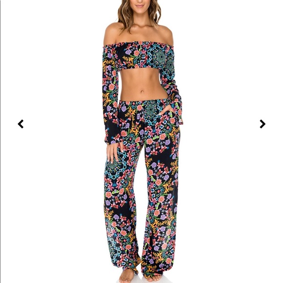 Luli Fama- NWT Tropicana top & pant